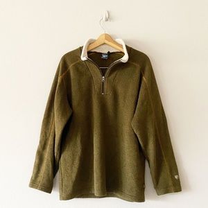 Kuhl Olive Green Fleece Pullover Jacket